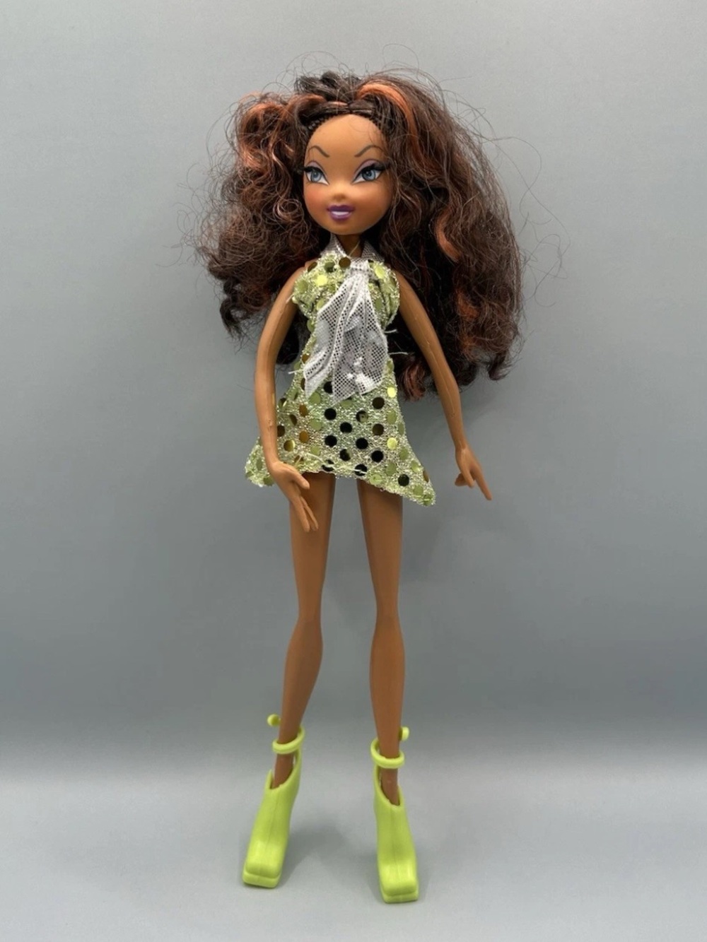 2005 Mattel Winx Club Layla Aisha Singsational Dressed Green Doll AA